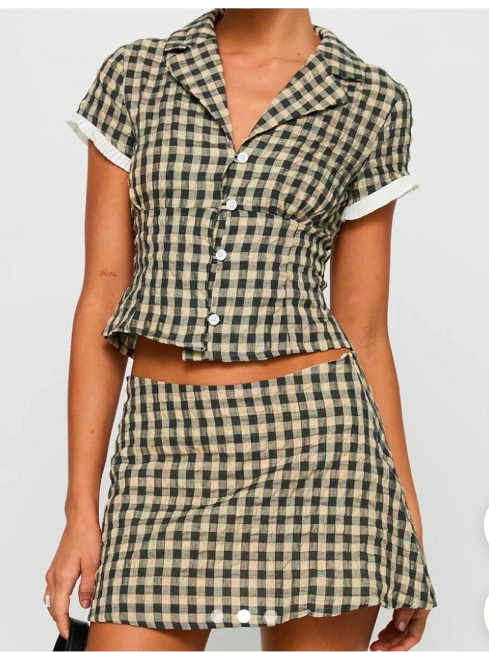Princess Polly Plaid Skirt Set